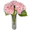 Ariane Real Touch Artificial Light Pink Hydrangea Flowers 20” Silk Stems, Set of 3, Soft Blush Faux Floral for Weddings, Bouquets, Home & Centerpieces